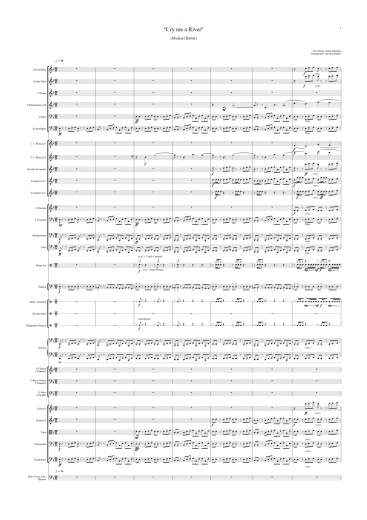 Orchester-Arrangement Cry Me a River (Michael Bublé), Noten für Orchester, Orchester-Partitur, für Orchester arrangiert, Orchester Partitur