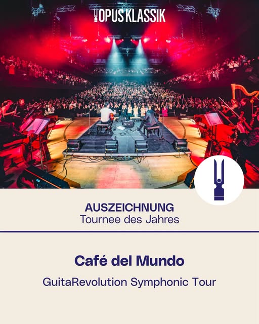 Café del Mundo GuitaRevolution SYMPHONIC ist Gewinner des Opus Klassik 2026